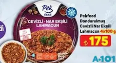 PEKFOOD DONDURULMUŞ CEVİZLİ NAR EKŞİLİ LAHMACUN 4X100 G fiyat ve kampanya bilgisi